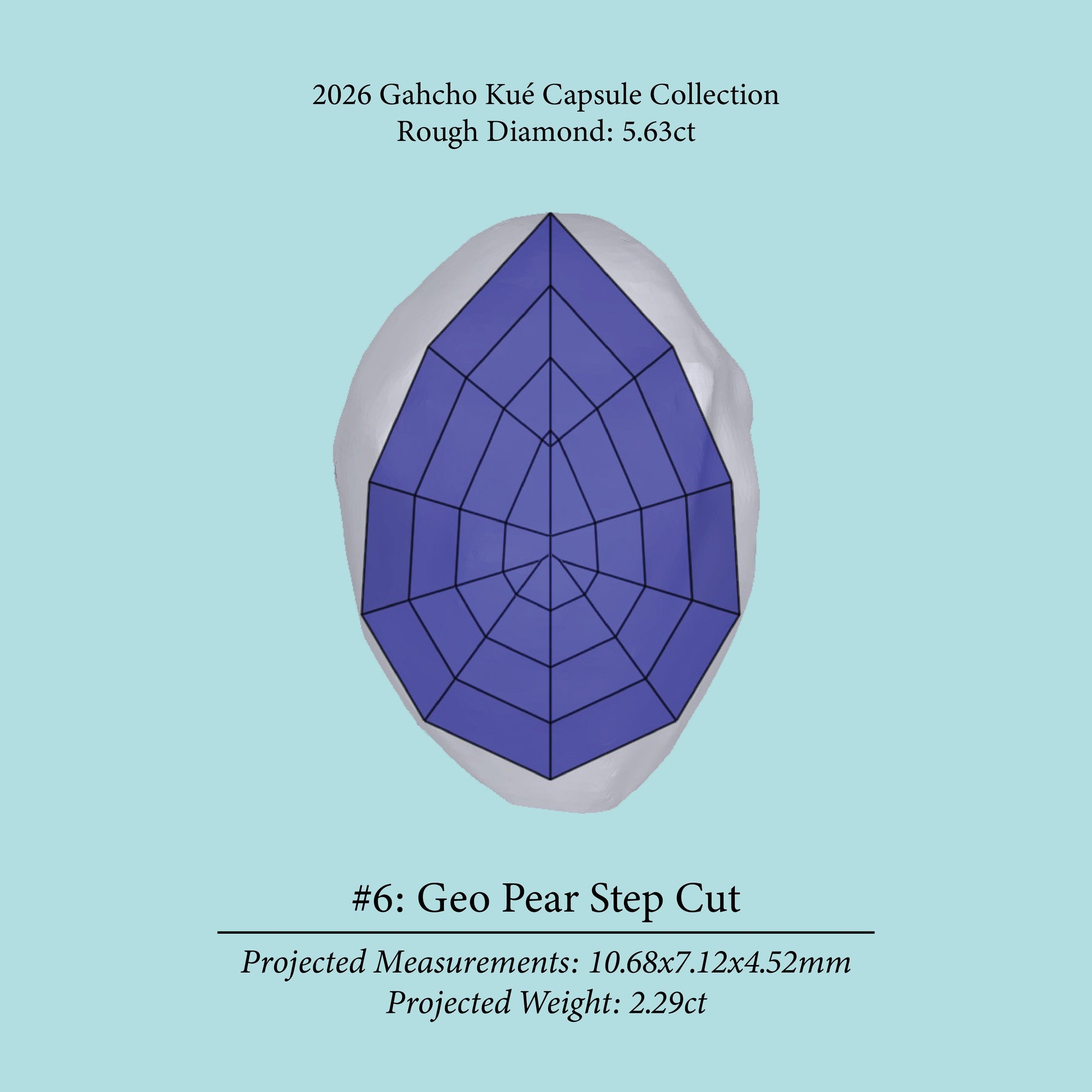 5.63ct VVS2 C2 Pre-Cut Canadian Champagne Diamond 27943