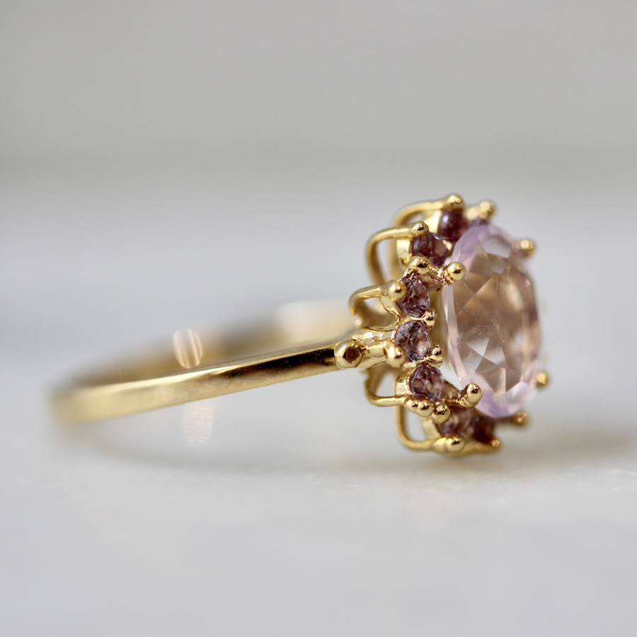 
            Amethyst &amp; Sapphire Ring