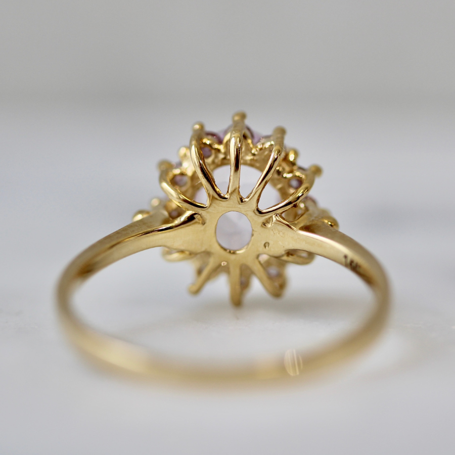 
            Amethyst &amp; Sapphire Ring