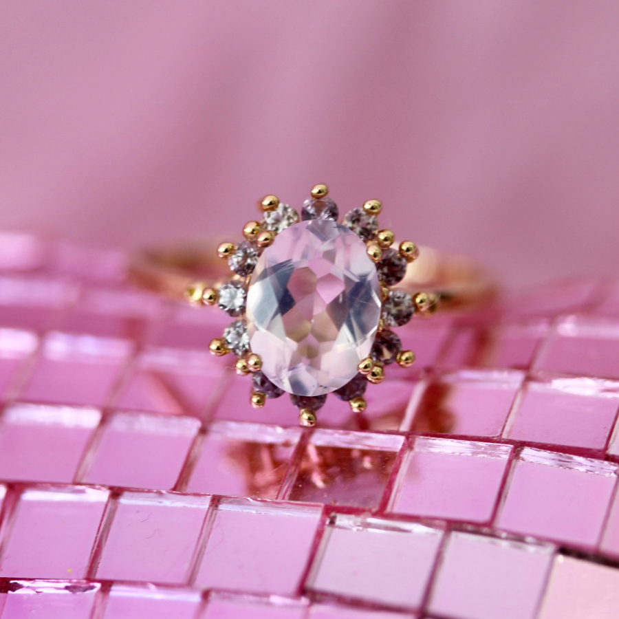 
            Amethyst &amp; Sapphire Ring