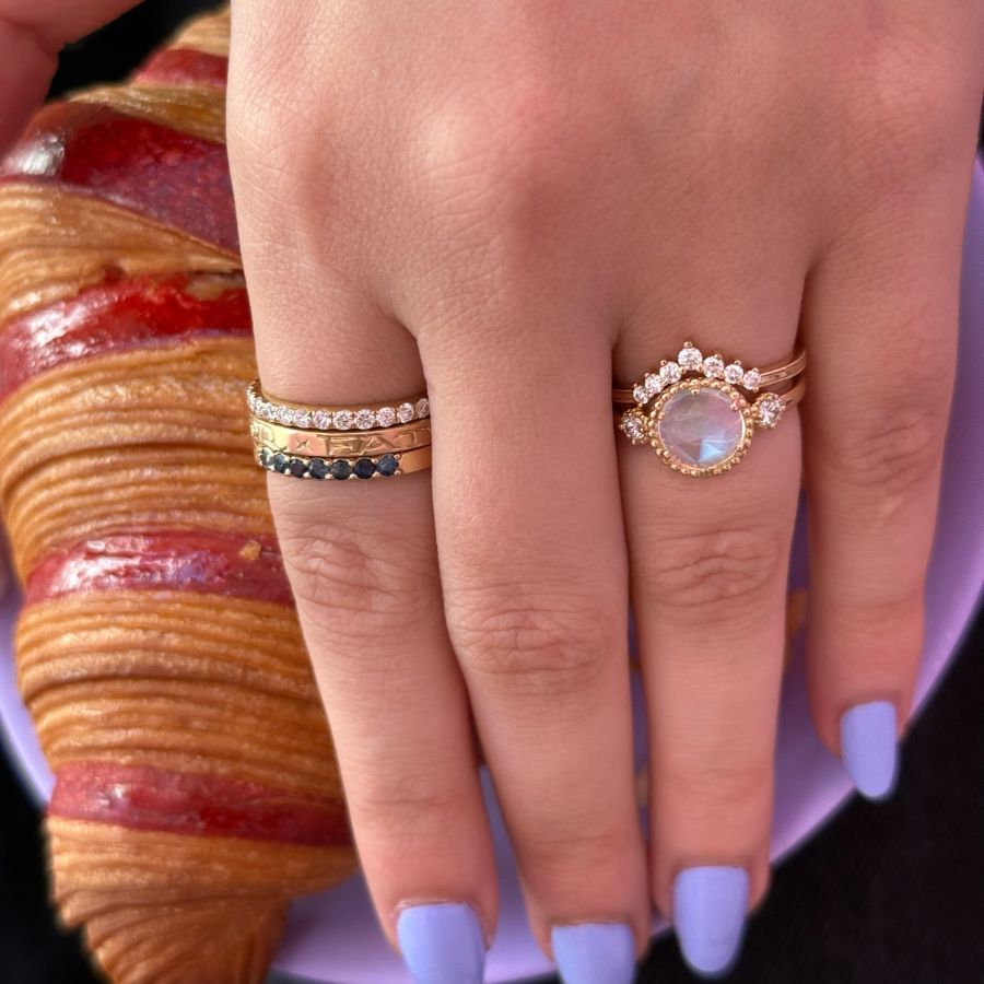 Amor Fati Engraved Gold Band