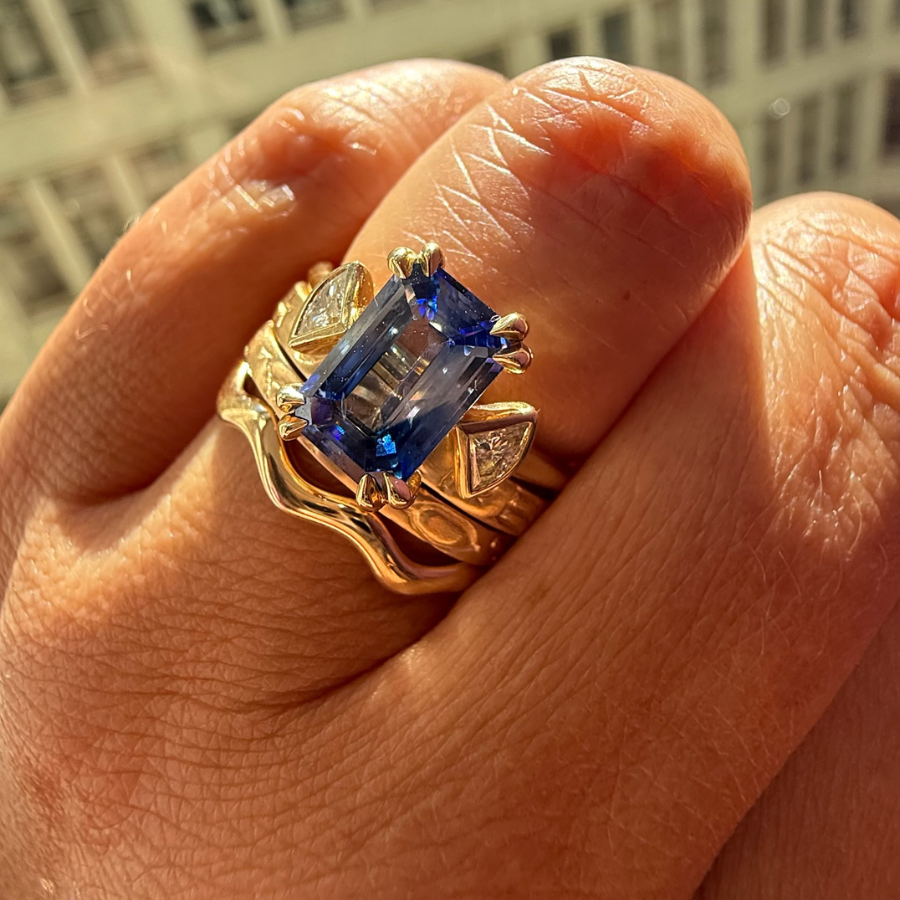 
            As Above So Below Engraved Gold Band