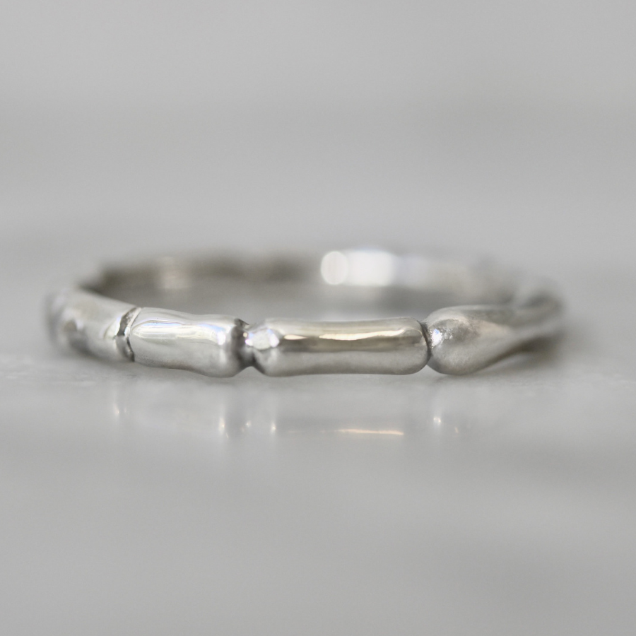 Bamboo Grande Sterling Silver Band