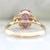 Birthday Cake Pink Oval Cut Opalescent Sapphire Ring
