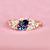 Blue Pear Cut Sapphire Ring