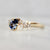 Blue Pear Cut Sapphire Ring