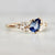 Blue Pear Cut Sapphire Ring