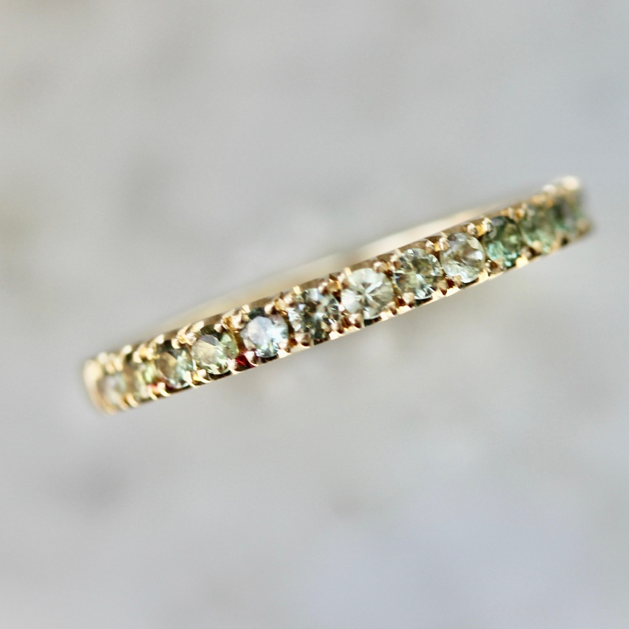 Bonny Lass Green Sapphire Band