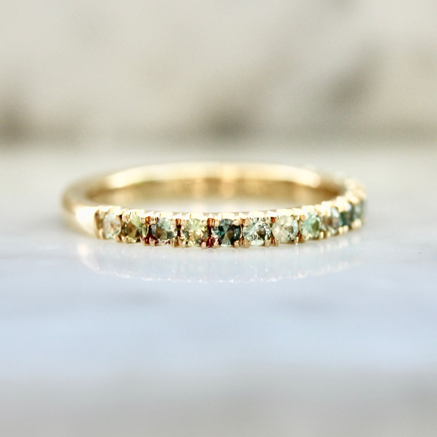 Bonny Lass Green Sapphire Band