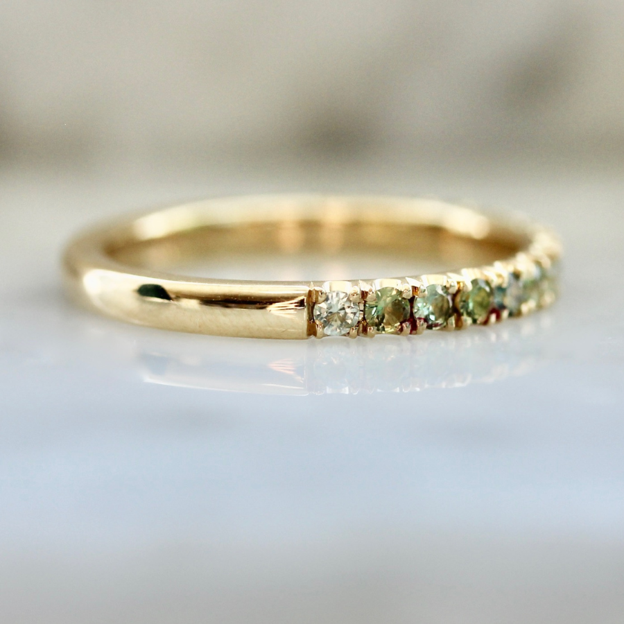 Bonny Lass Green Sapphire Band