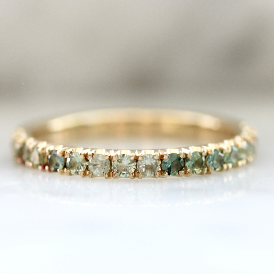 Bonny Lass Green Sapphire Band