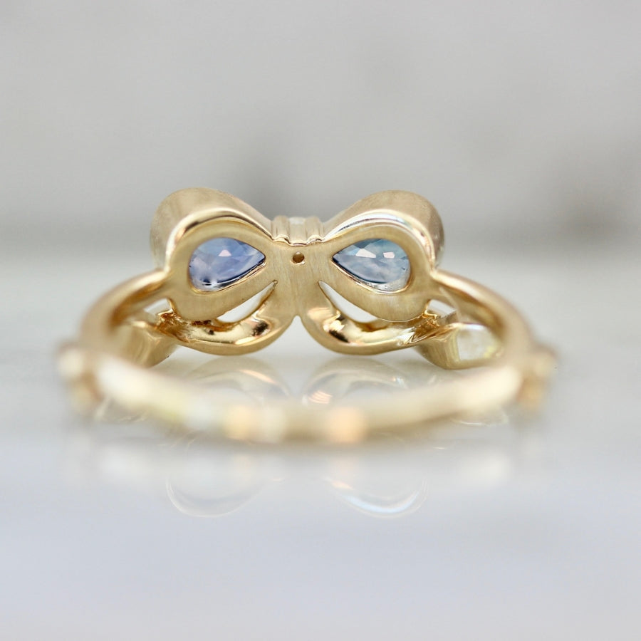 
            Bowtiful Blue Pear Sapphire Ring