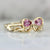 Bowtiful Pink Pear Sapphire Bow Ring