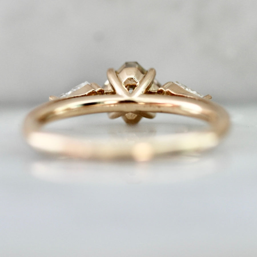 Catherine Champagne Asscher Cut Diamond Ring