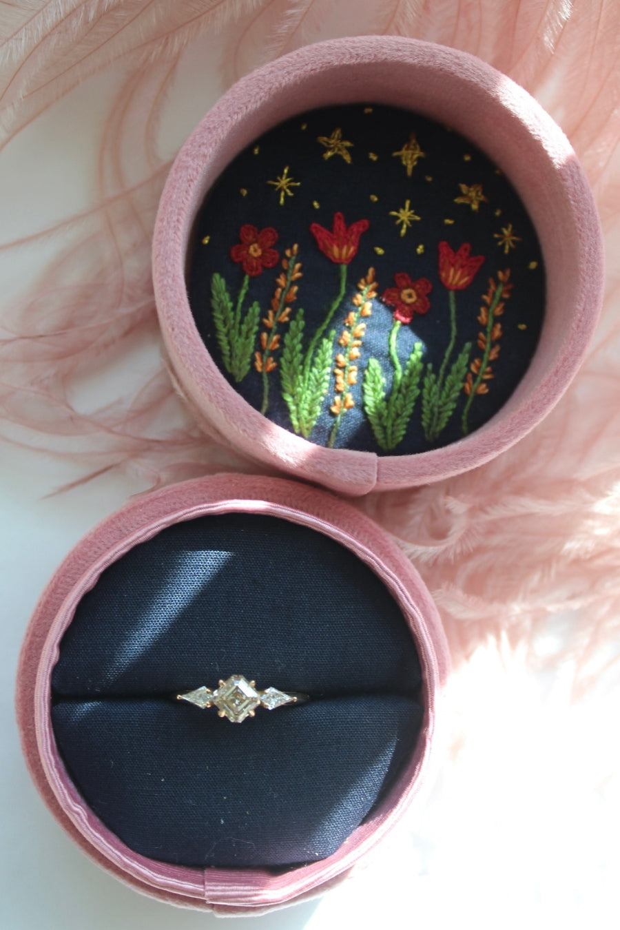 
            Catherine Champagne Asscher Cut Diamond Ring
