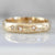 Celeste Rising Star Engraved Diamond Gold Band