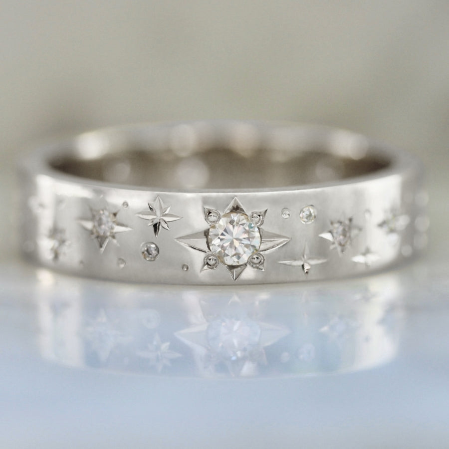 
            Celestial Wedding Band