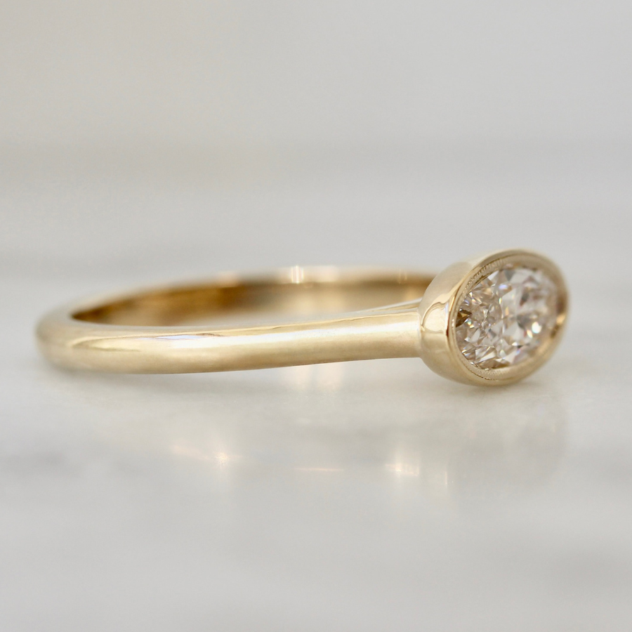 Cookie Butter Moval Lab Diamond Ring