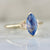 Cirrus Daze Blue Marquise Cut Opalescent Sapphire Ring