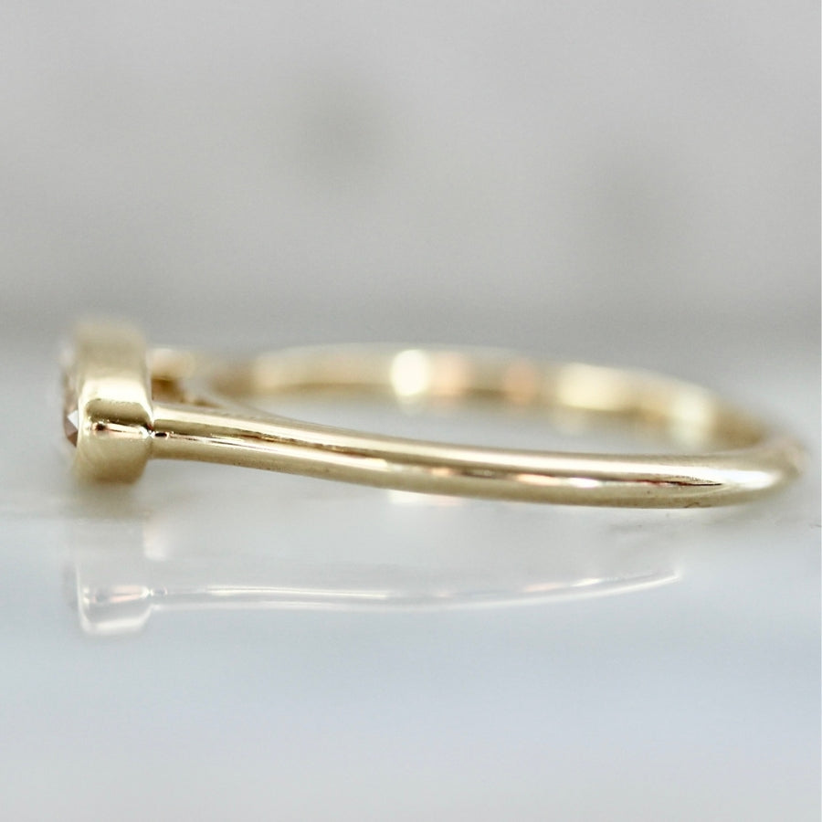 moval diamond engagement ring