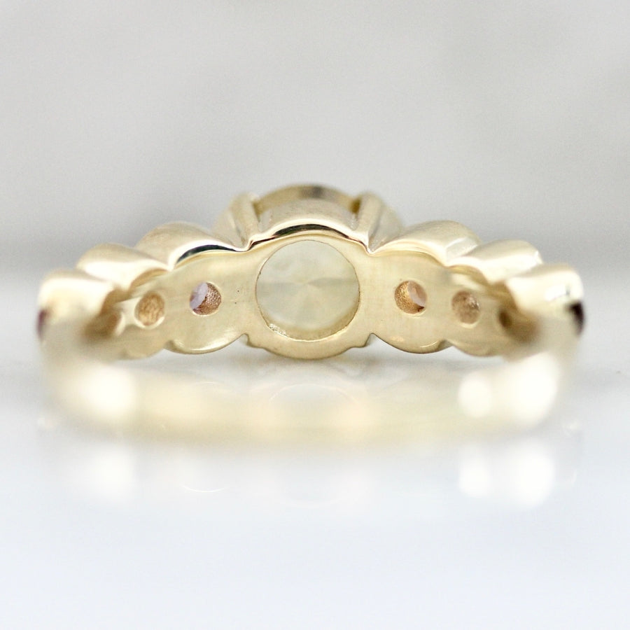 Cozumel Coast Round Cut Ombre Sapphire Ring