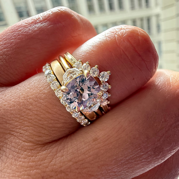 Thrill Joy Purple Cushion Cut Spinel Ring