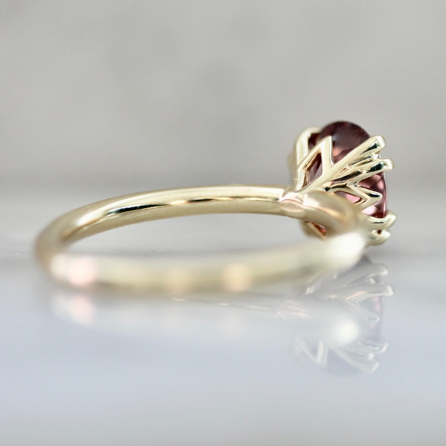 Desert Rose Oval Cut Zircon Ring