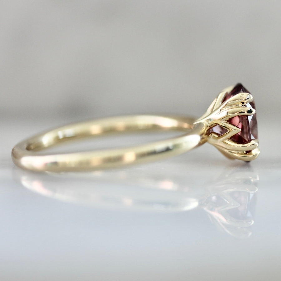 Desert Rose Oval Cut Zircon Ring