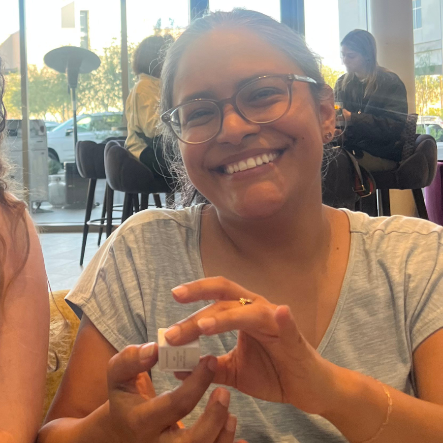 Diana Pink Round Cut Garnet Ring
