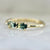 English Ivy Teal-Yellow Bi Color Sapphire Ring