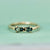 English Ivy Teal-Yellow Bi Color Sapphire Ring