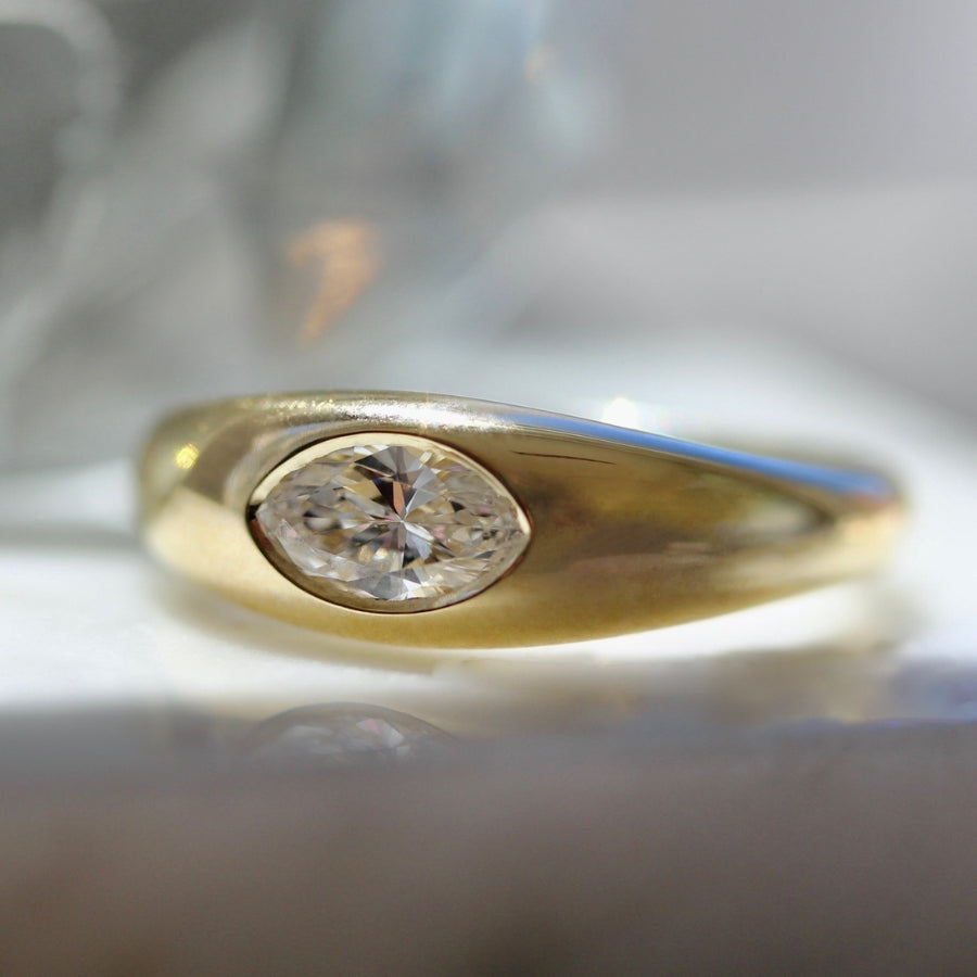 Fever Dream White Marquise Cut Diamond Ring