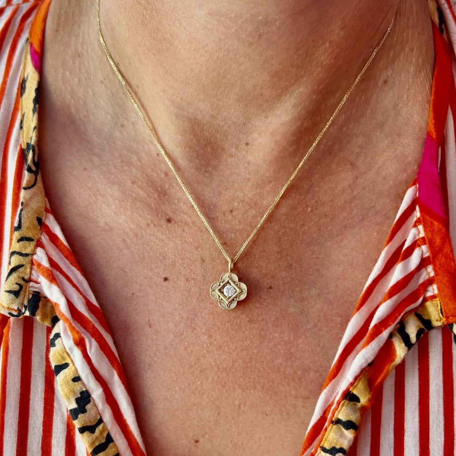 
            Free Spirit White Diamond Necklace