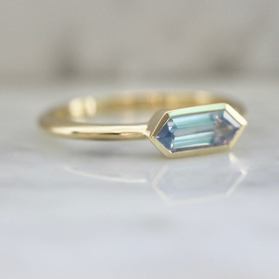 
            French Quarter Hexagon Sapphire Ring