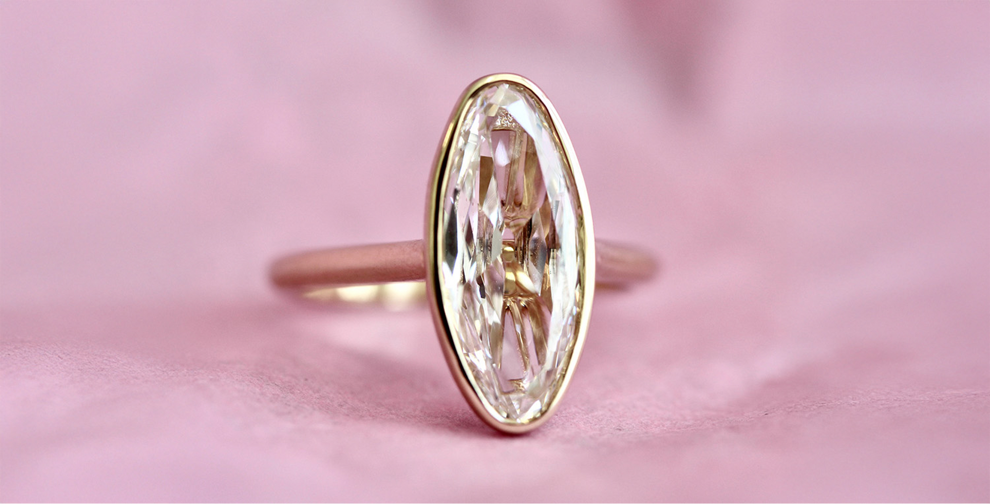 Gem Breakfast custom moval diamond ring