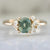 Gimlet Green Cushion Cut Montana Sapphire Ring