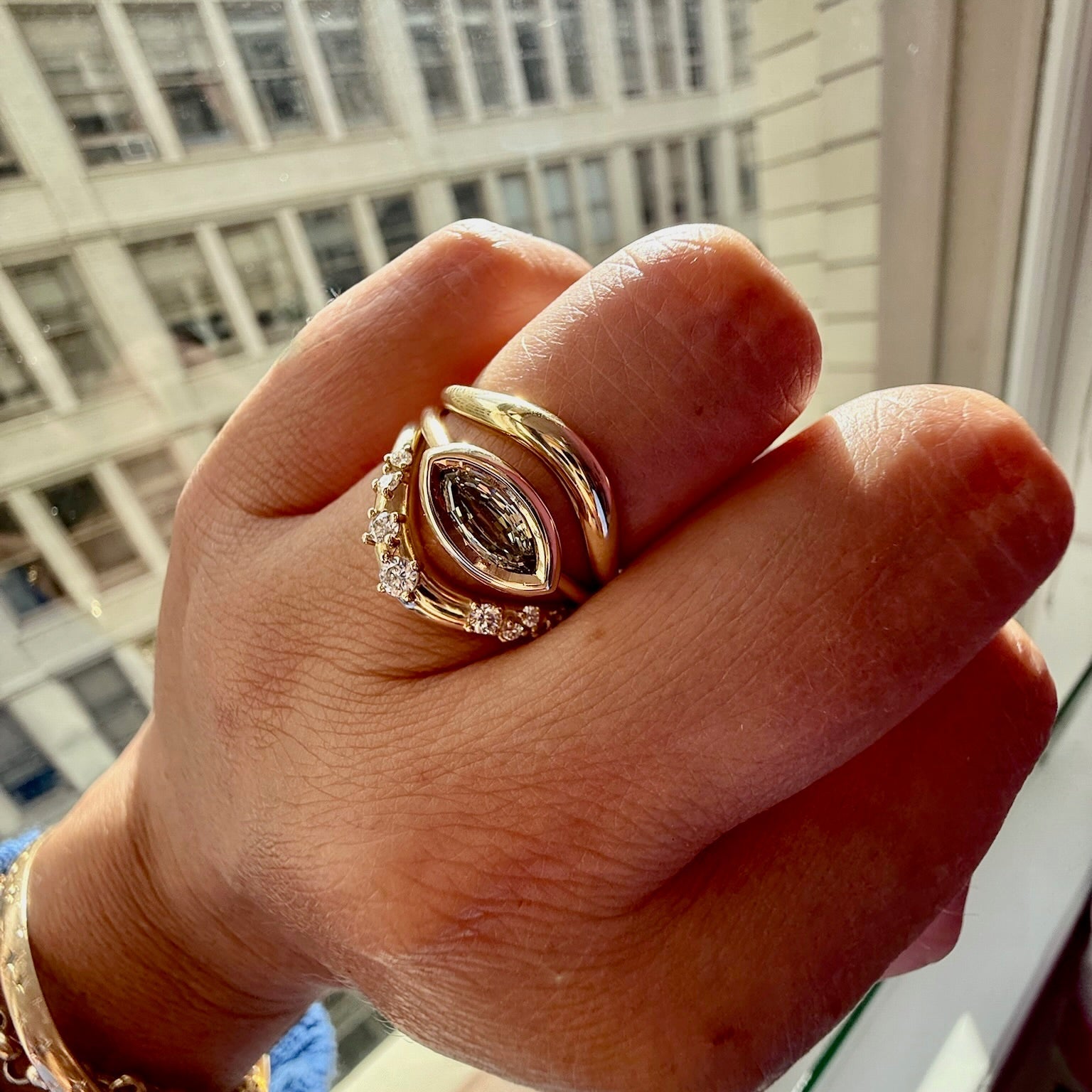 Green Marquise Cut Diamond