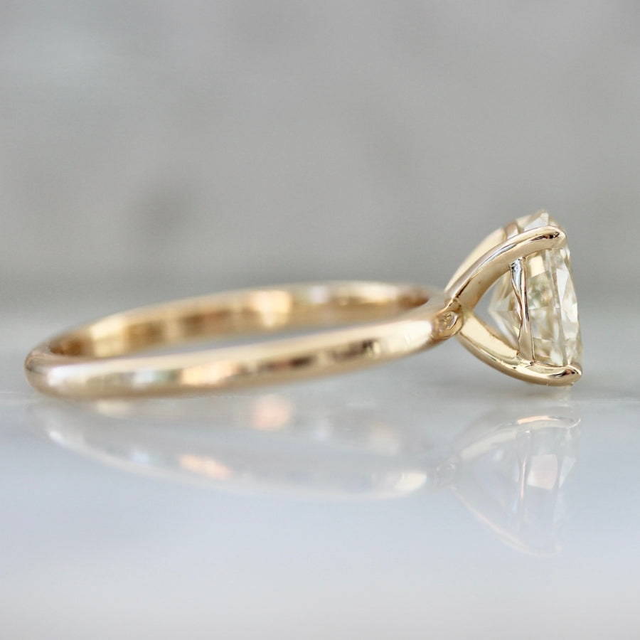 High Roller Champagne Oval Cut Diamond Ring