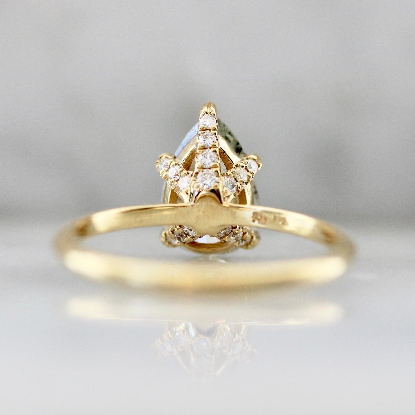 Gem Breakfast Custom Pear Cut Diamond Ring