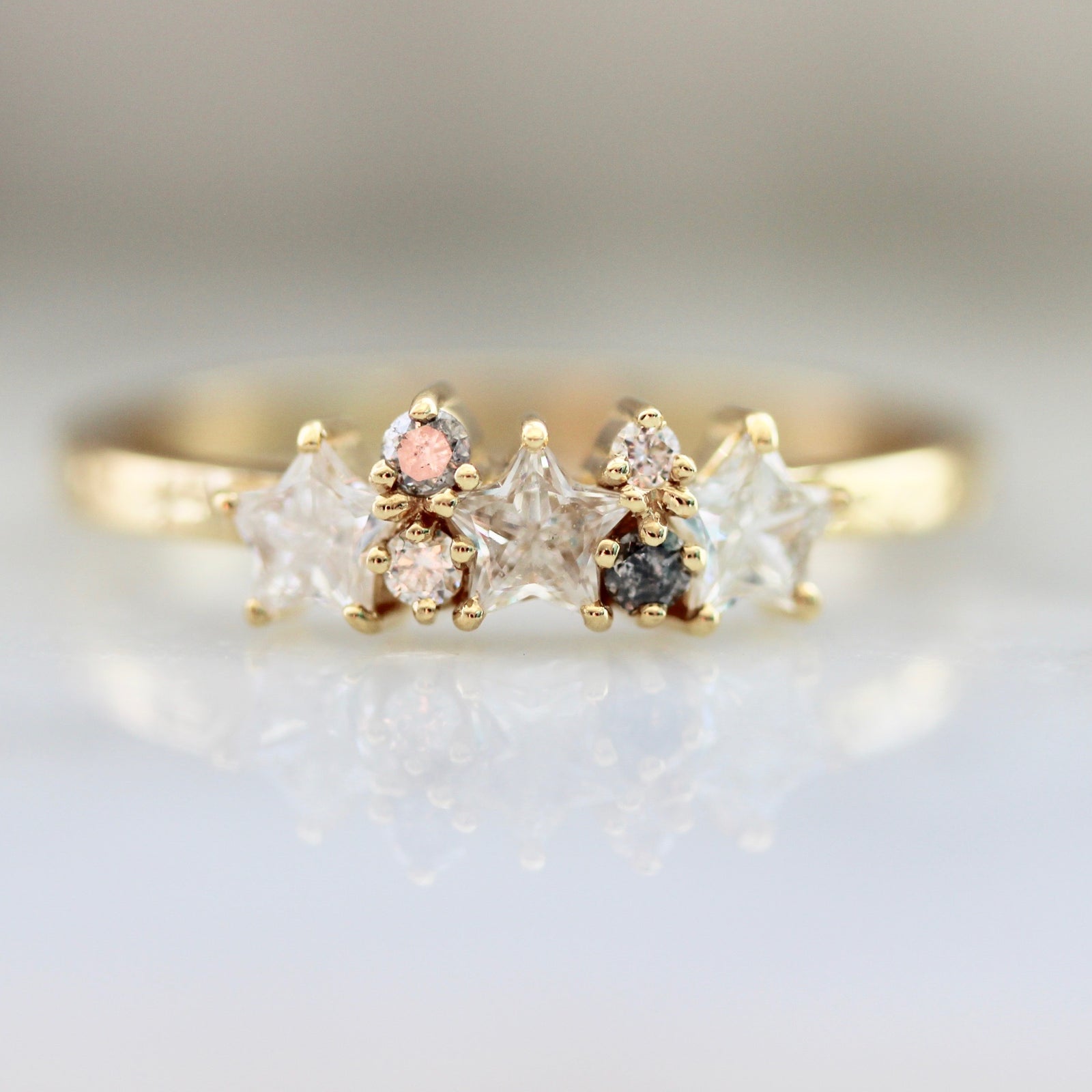 Gem Breakfast Custom Star Diamond Ring 2812