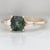 Inside Scoop Green Asscher Cut Opalescent Sapphire Ring