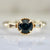 Isleview Teal Round Brilliant Cut Sapphire Ring