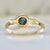 Isleview Teal Round Brilliant Cut Sapphire Ring