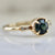 Isleview Teal Round Brilliant Cut Sapphire Ring