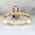 Jolly Rancher Blue Bi-Color Emerald Cut Sapphire Ring