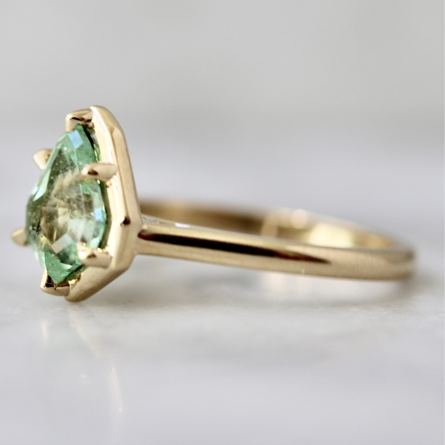 Kite Cut Kornerupine Ring