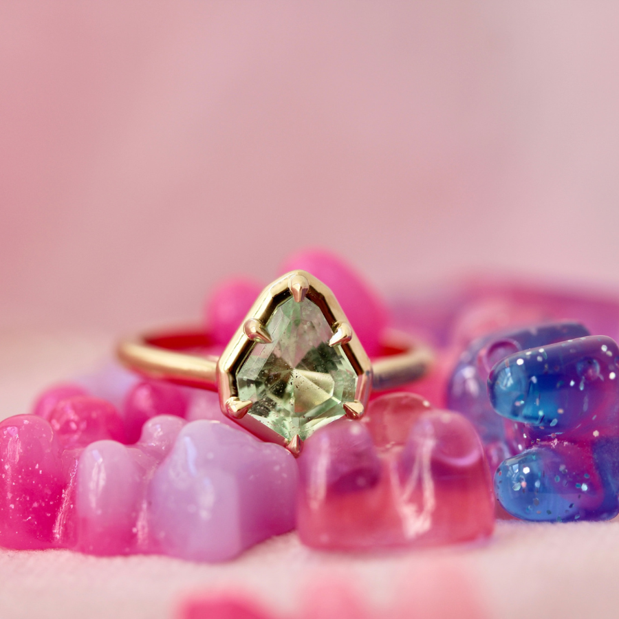 
            Kite Cut Kornerupine Ring