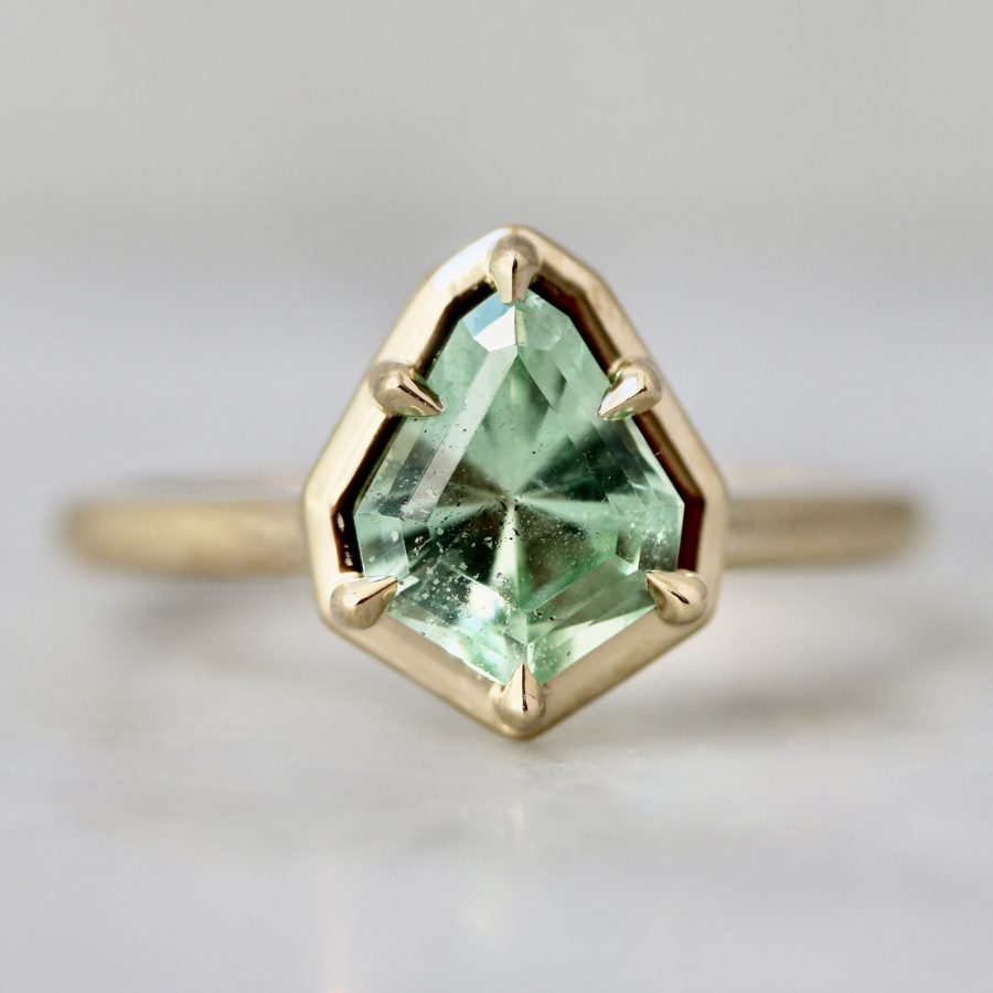 Kite Cut Kornerupine Ring