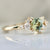 Kiwi Dream Light Green Round Brilliant Cut Montana Sapphire Ring