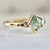 Lime Gelato Geo Rose Cut Montana Sapphire Ring